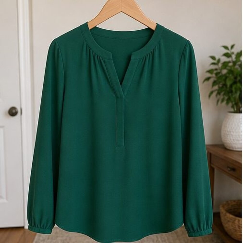 Emerald V Neck Top